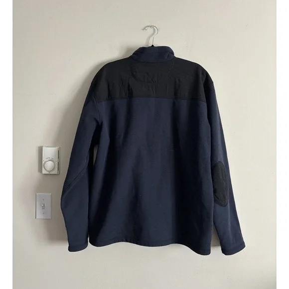 Carhartt Jacket Full Zip Relaxed Fit Fleece Mens XL Blue‎ Black Outdoor - Picture 5 of 5